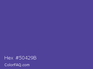 Hex #50429b Color Image
