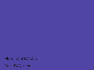 Hex #5045a5 Color Image