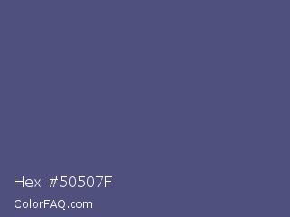 Hex #50507f Color Image
