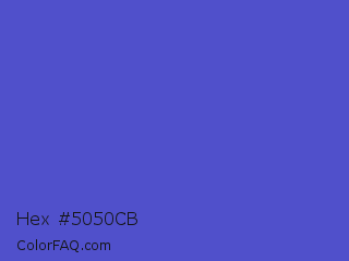 Hex #5050cb Color Image