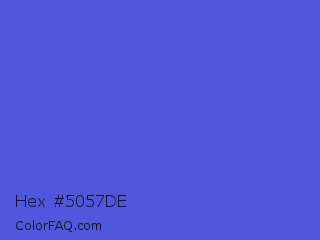 Hex #5057de Color Image