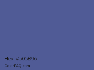Hex #505b96 Color Image