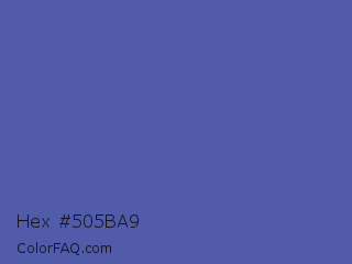 Hex #505ba9 Color Image
