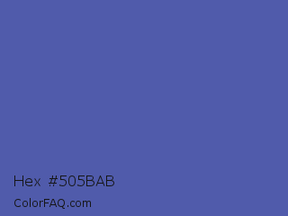 Hex #505bab Color Image