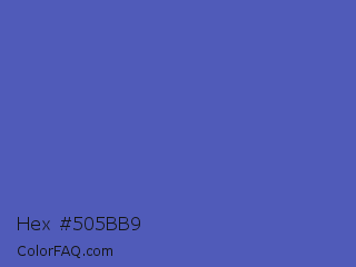 Hex #505bb9 Color Image