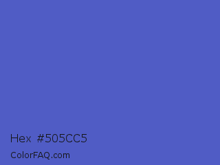 Hex #505cc5 Color Image