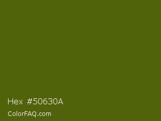 Hex #50630a Color Image