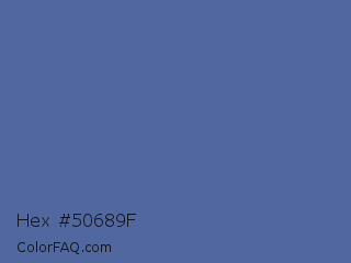 Hex #50689f Color Image