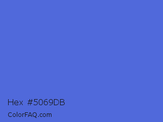 Hex #5069db Color Image