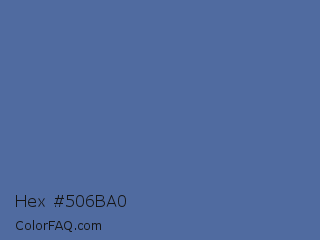 Hex #506ba0 Color Image