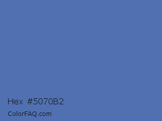 Hex #5070b2 Color Image