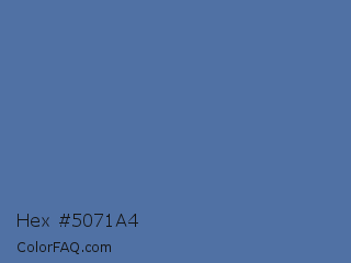Hex #5071a4 Color Image