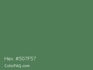 Hex #507f57 Color Image