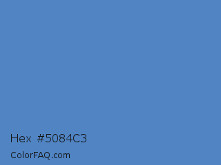 Hex #5084c3 Color Image