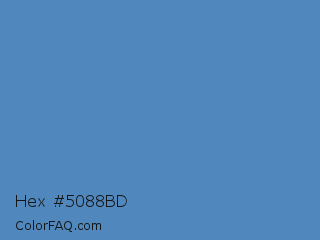 Hex #5088bd Color Image