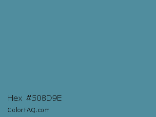 Hex #508d9e Color Image