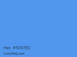 Hex #5097ed Color Image
