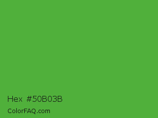 Hex #50b03b Color Image