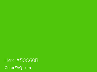 Hex #50c60b Color Image