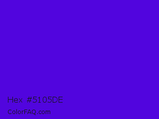 Hex #5105de Color Image