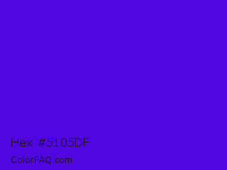 Hex #5105df Color Image
