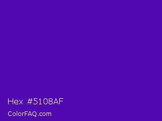Hex #5108af Color Image