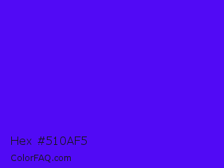 Hex #510af5 Color Image