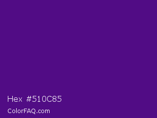 Hex #510c85 Color Image