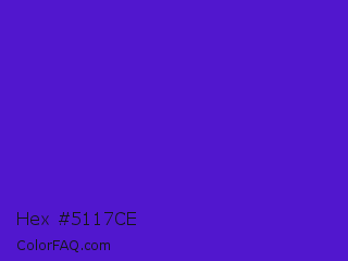 Hex #5117ce Color Image