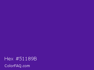 Hex #51189b Color Image