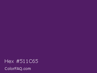 Hex #511c65 Color Image