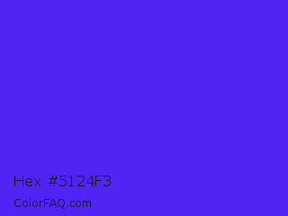 Hex #5124f3 Color Image