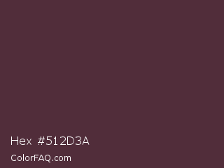 Hex #512d3a Color Image