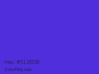 Hex #512edb Color Image