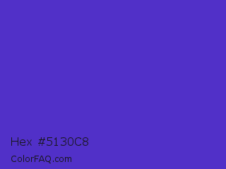 Hex #5130c8 Color Image