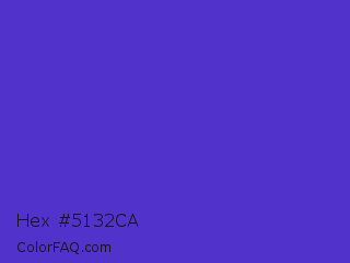 Hex #5132ca Color Image