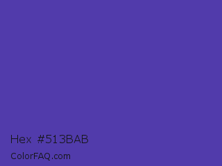 Hex #513bab Color Image