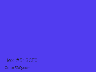 Hex #513cf0 Color Image