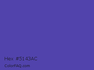 Hex #5143ac Color Image