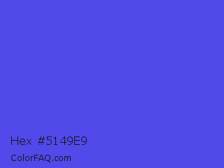 Hex #5149e9 Color Image