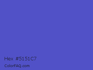 Hex #5151c7 Color Image