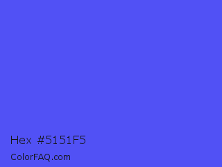 Hex #5151f5 Color Image