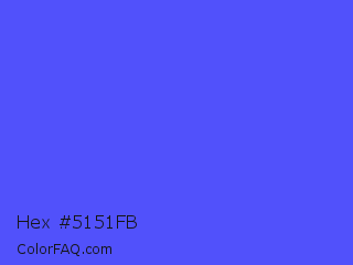 Hex #5151fb Color Image