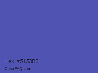 Hex #5153b3 Color Image