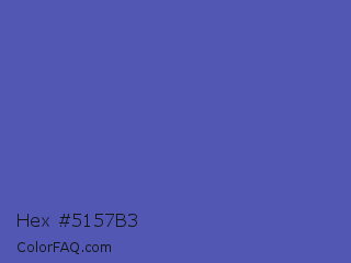 Hex #5157b3 Color Image
