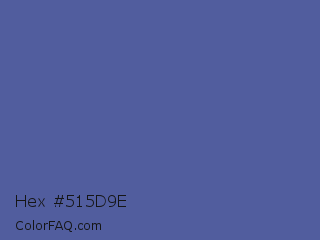 Hex #515d9e Color Image