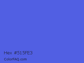 Hex #515fe3 Color Image
