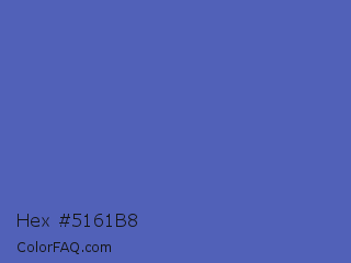 Hex #5161b8 Color Image