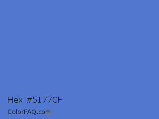 Hex #5177cf Color Image