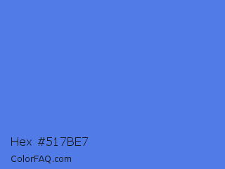 Hex #517be7 Color Image
